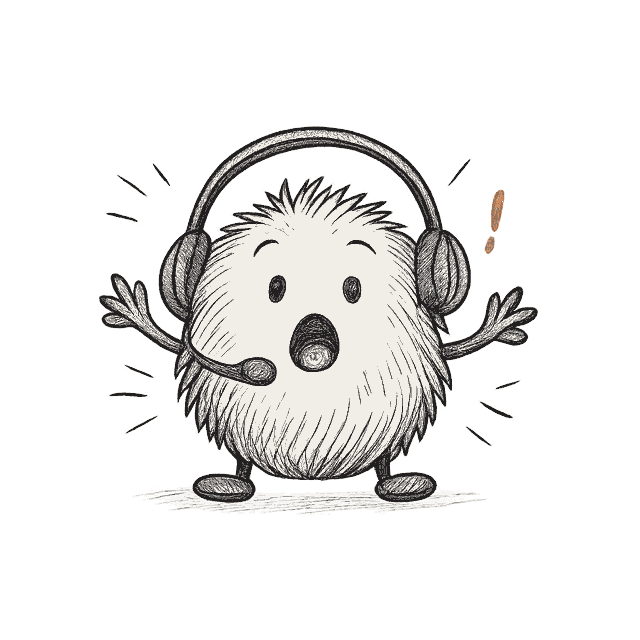 Murmel erschrickt